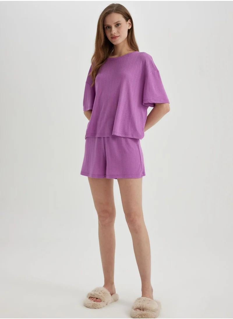 DeFacto Fall In Love Regular Fit Short Sleeve 2 Piece Set