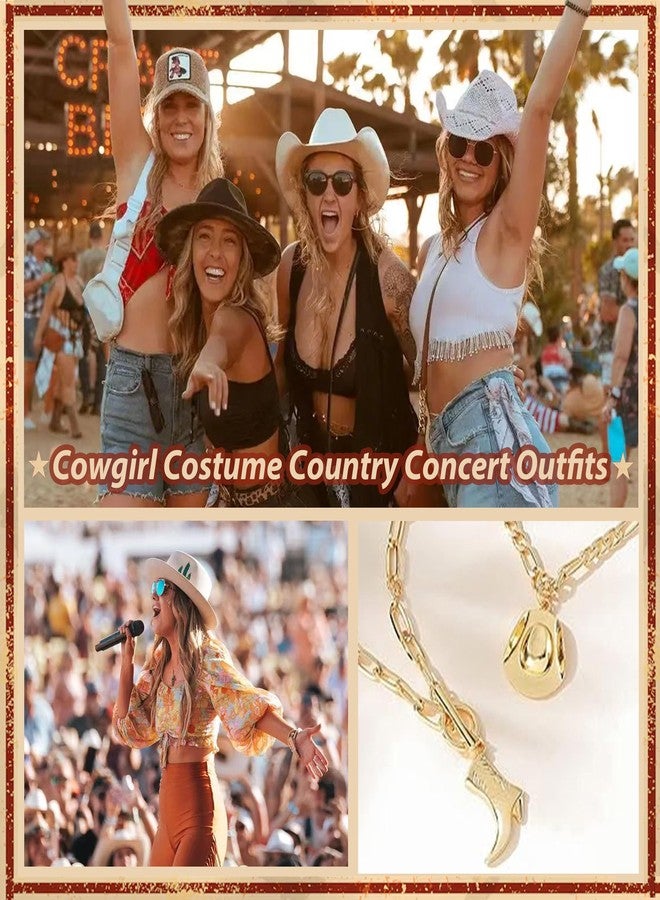 JAVARNV Western Jewelry for Women Cowgirl Necklace Western Outfit Dress Country Concert Outfits for Women Rodeo Outfit Shirts Native American Jewelry Accessories - Image 5