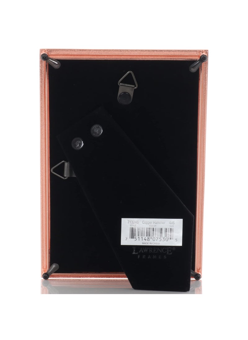 Lawrence Frames Lawrence Frames Metal Picture Frame with Hammer Effect  4x6  Copper  - Image 5