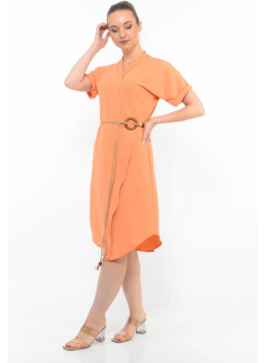 نوسيل Apricot Wrap Dress
