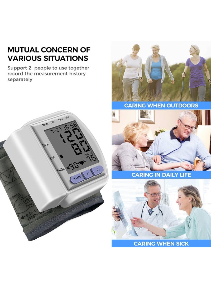 UBEdge Wrist Electronic Blood Pressure Monitor – Digital BP Machine Battery Powered, Portable Automatic Blood Pressure & Heart Rate Monitor for Home & Travel Use - Image 3