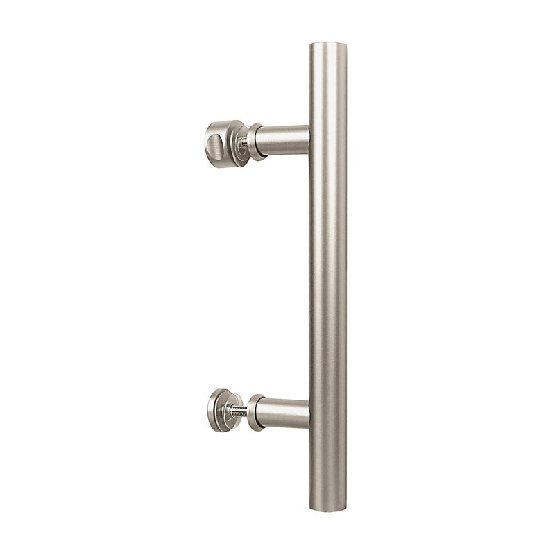 National Hardware N700101 Interior Sliding Barn Door Hardware Madison Pull 12 in Satin Nickel