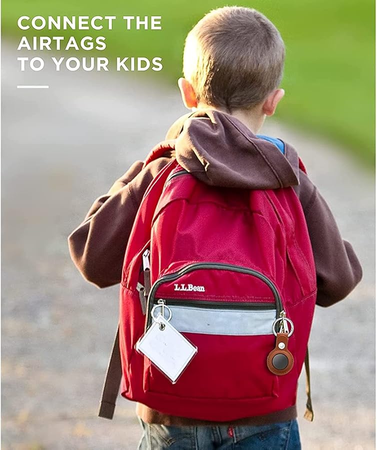 Leather Case for Tracker Device Anti Drop Anti Lost Black - Image 3