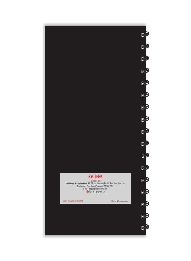ESCAPER مفكرة إسكيبر بتصميم فني حديث للورد كريشنا، مسطرة - مقاس A5 - 8.5 × 5.5 بوصة. مفكرة رادها كريشنا، مفكرة دينية، دفتر ملاحظات، مفكرة للمكتب، مفكرة كهدية. - Image 2