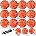 Hymaz 12 Pack 4 Inch Mini Basketball Ball Small Basketballs Set with Pump for Toddlers Kids Basketball Gifts Inflatable Ball for Basketballs Hoop Beach Pool Sports Arcade Games Party Favor - Image 3