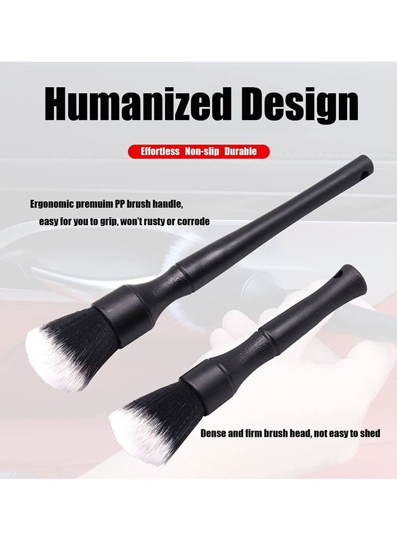 Generic 3Pack Detail Brush Kit for Car Motorcycle Automotive Cleaning Wheels Dashboard Interior Exterior Leather Air Vents - Image 4