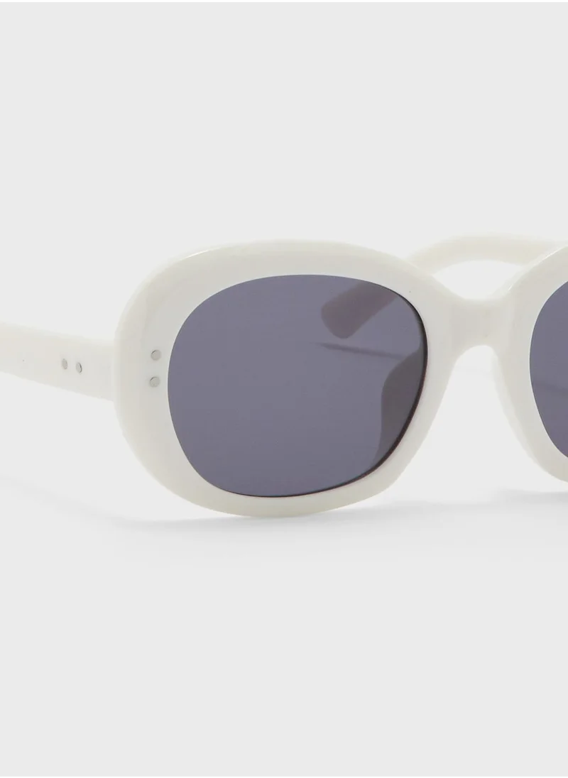 Ginger Oversized Round Len Sunglasses