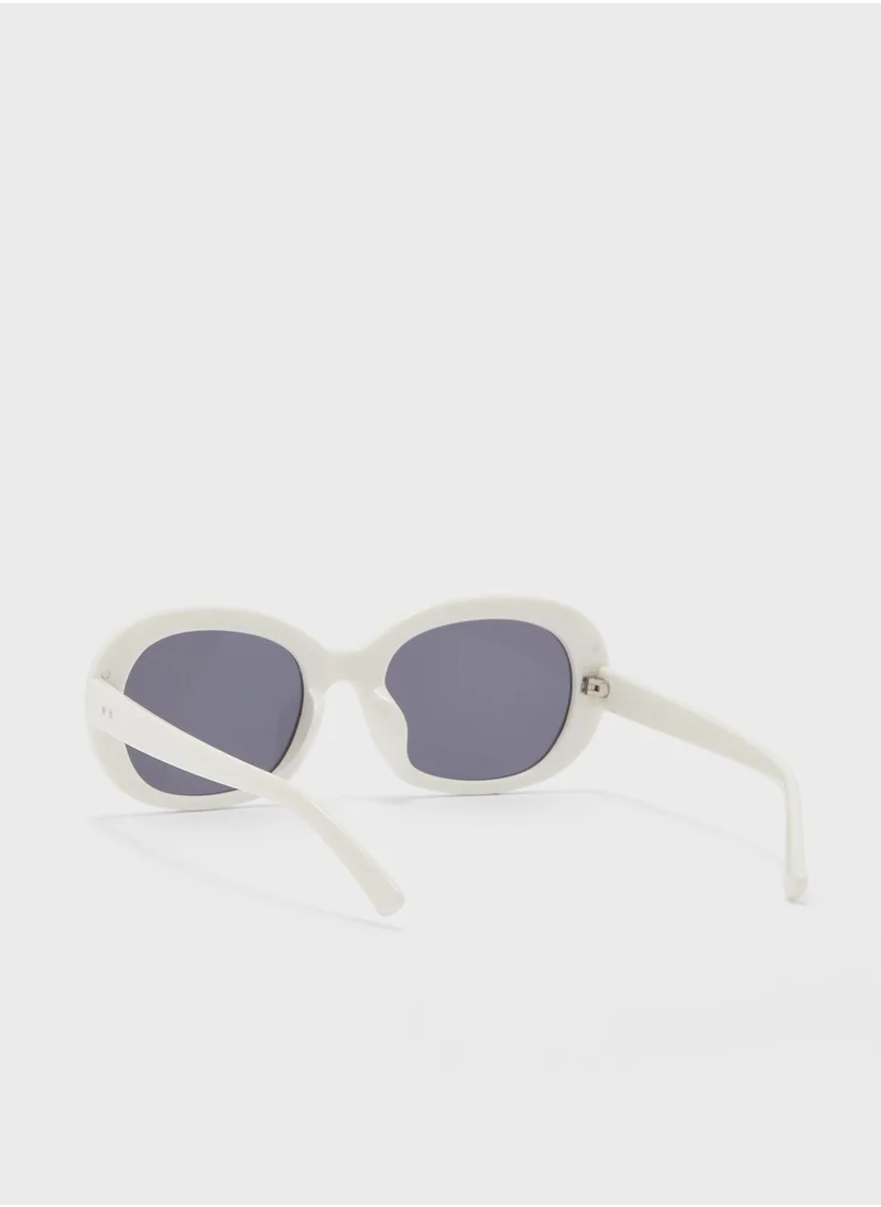 Ginger Oversized Round Len Sunglasses