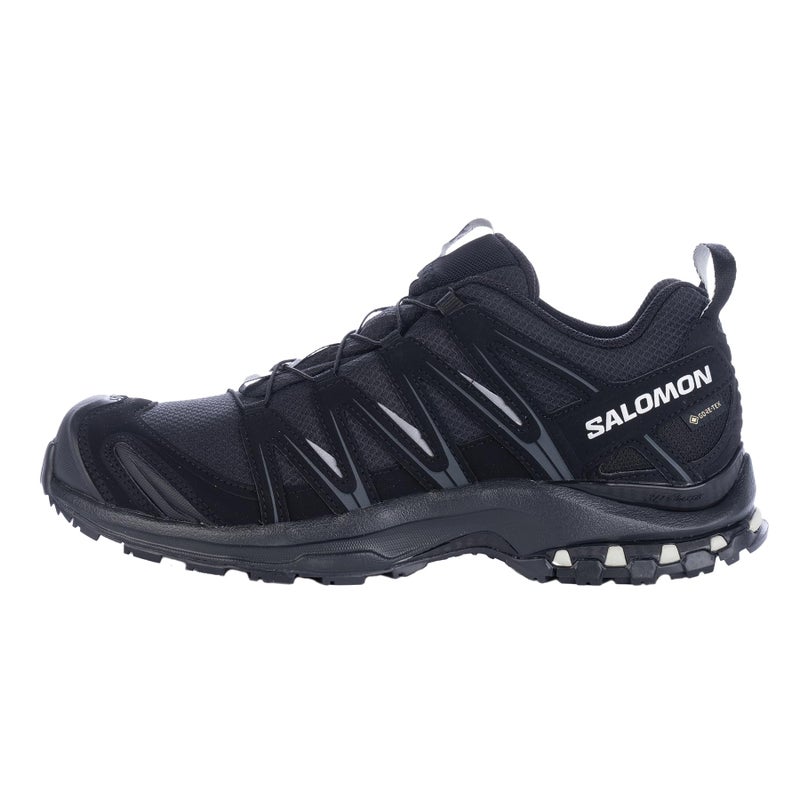 أحذية الجري النسائية سالومون XA PRO 3D GoreTex المقاومة للماء - أسود أسود رمادي معدني 95