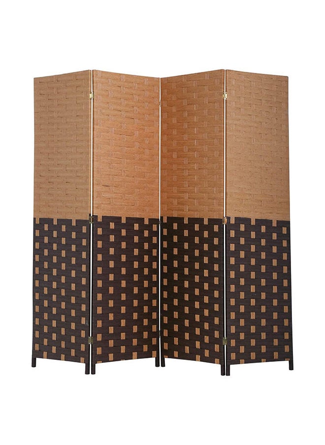 KARNAK - 4-Panel Room Dividers and Folding Privacy Screens Partition Walls for Bedroom Rattan Screen Divider - Image 1