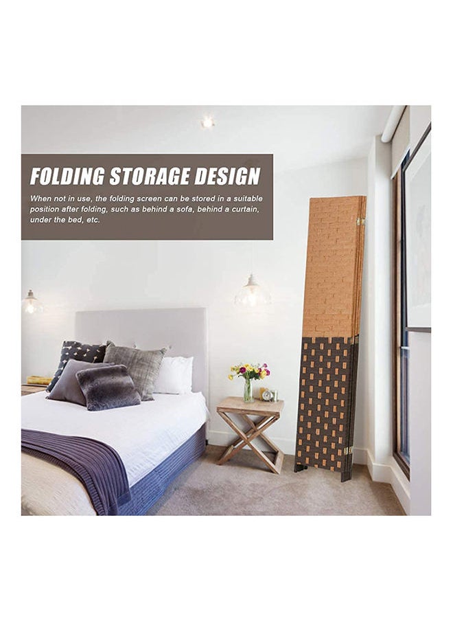 KARNAK - 4-Panel Room Dividers and Folding Privacy Screens Partition Walls for Bedroom Rattan Screen Divider - Image 1