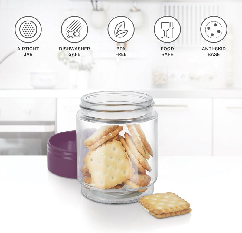 MILTON Treo One Up Glass Jar Set with Airtight Lids - Image 3