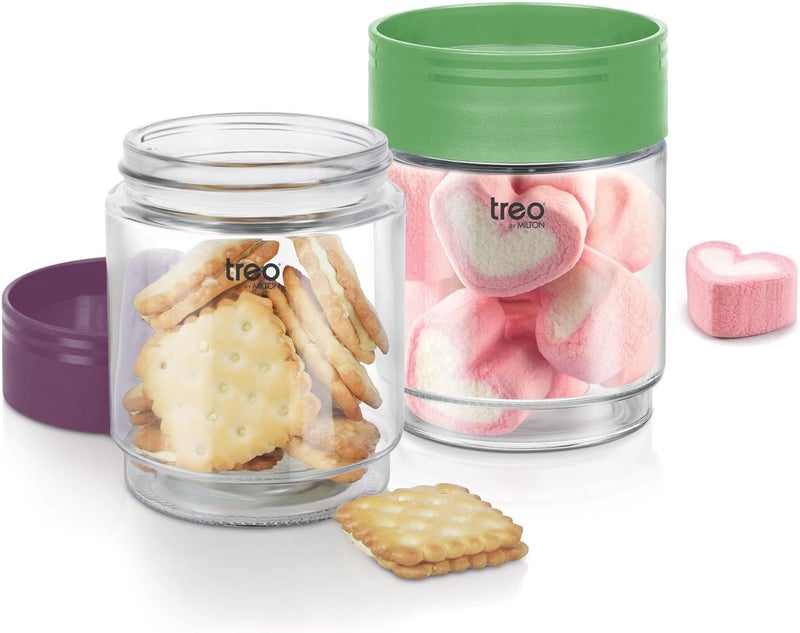MILTON Treo One Up Glass Jar Set with Airtight Lids - Image 1