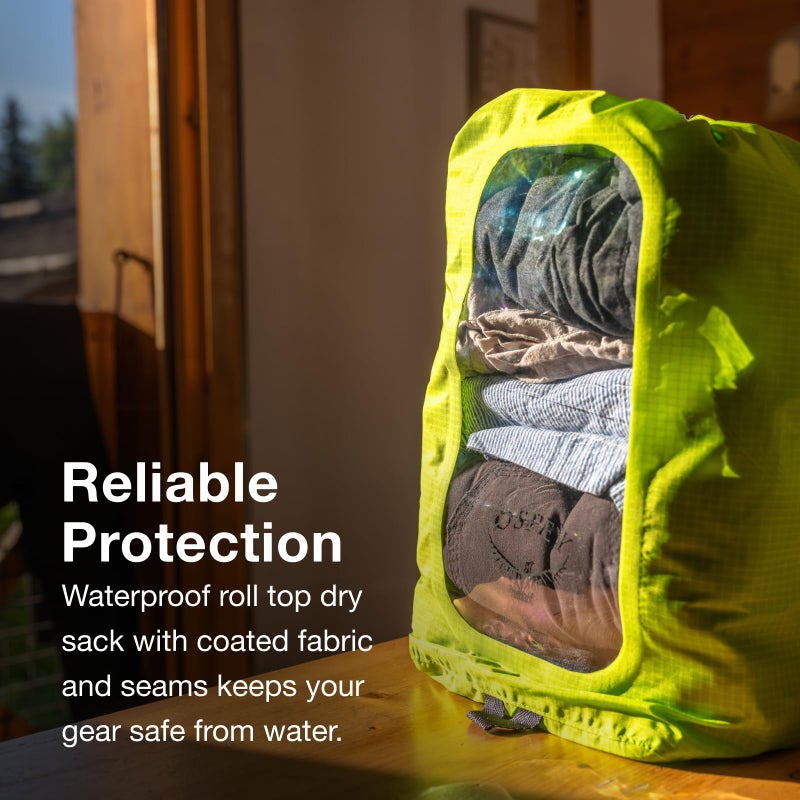 Osprey 12L Waterproof Dry Sack with Window, Mars Orange - Image 3