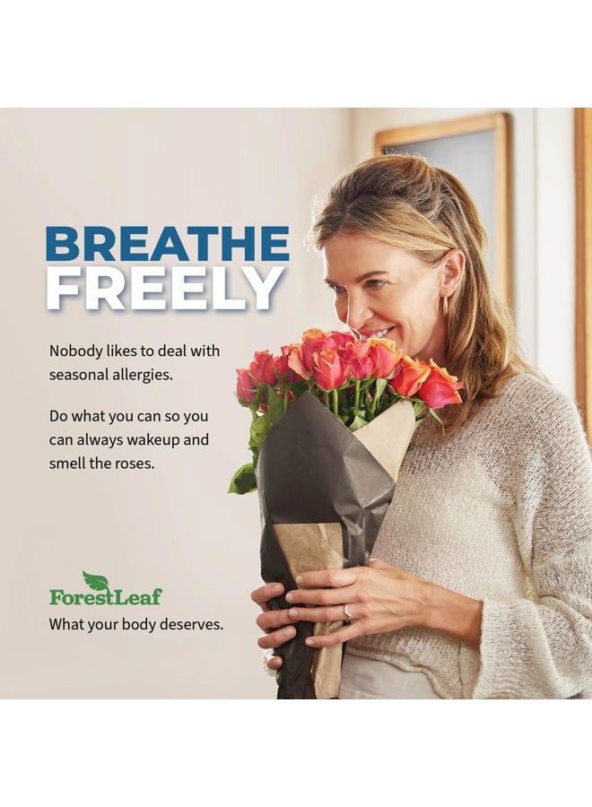 ForestLeaf Quercetin with Bromelain - 1350mg Blend with Vitamin C & Stinging Nettle, Advanced Quercetin 500mg Supplement, Non-GMO Gluten Free, Natural Immune & Respiratory Function 180 Veggie Capsules - Image 3