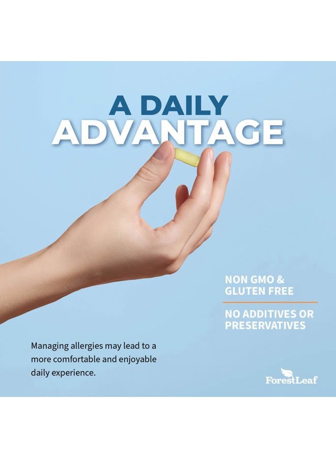 ForestLeaf Quercetin with Bromelain - 1350mg Blend with Vitamin C & Stinging Nettle, Advanced Quercetin 500mg Supplement, Non-GMO Gluten Free, Natural Immune & Respiratory Function 180 Veggie Capsules - Image 5