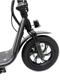 RALLY BICYCLE Scooter model RALLY-B7-BOX, Recommended for adults, 48V 10AH litthium battery, Maximum riding distance is 30km, Maximum speed is 35km/h, Black color  - Image 4