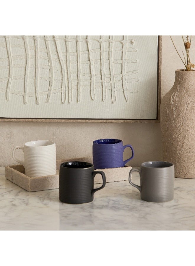 Home Box طقم أكواب دونا - أسود وأبيض - Image 4