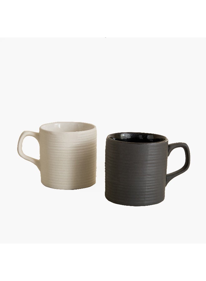 Home Box طقم أكواب دونا - أسود وأبيض - Image 5