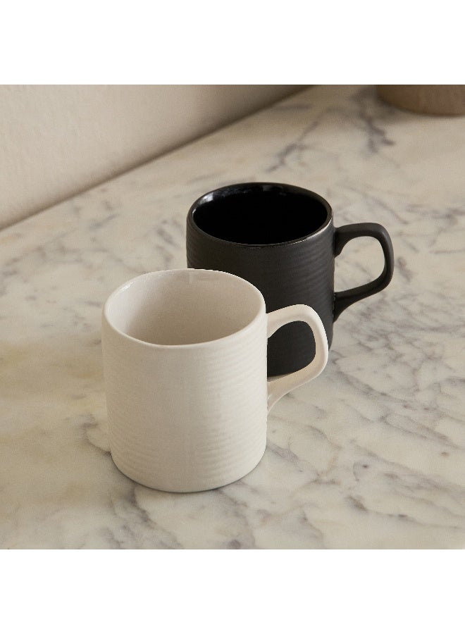 Home Box طقم أكواب دونا - أسود وأبيض - Image 2