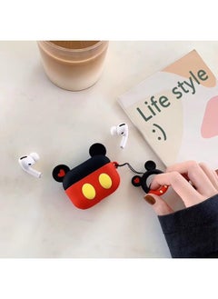 Generic Protective Case Cover Compatible with New Apple AirPods 3rd Generation Black/Red，Airpods Pro Silicone Case Funny Cover Compatible for Apple Airpods Pro  - Image 1