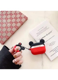 Generic Protective Case Cover Compatible with New Apple AirPods 3rd Generation Black/Red，Airpods Pro Silicone Case Funny Cover Compatible for Apple Airpods Pro  - Image 2