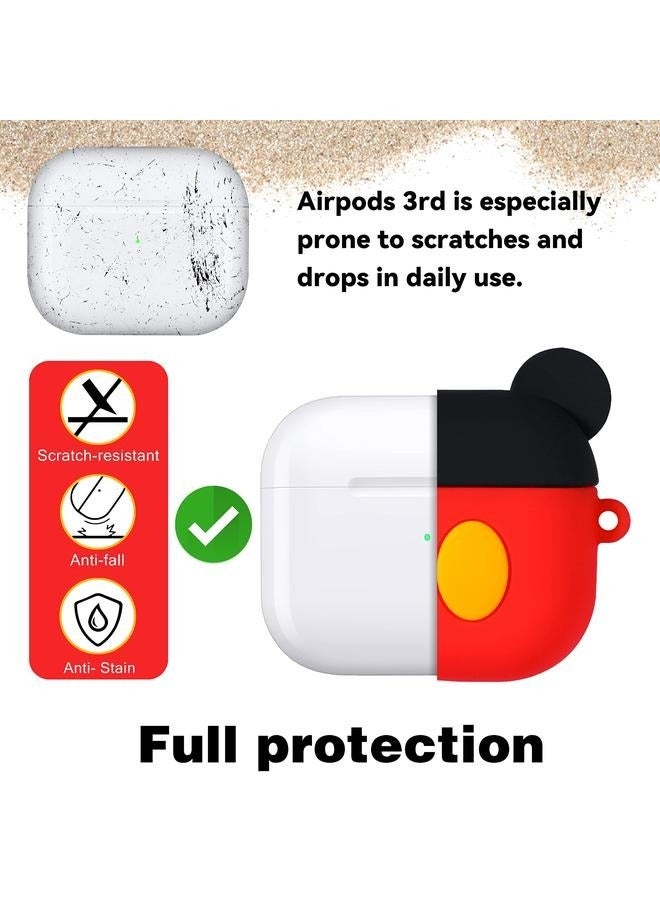 Protective Case Cover Compatible with New Apple AirPods 3rd Generation Black/Red，Airpods Pro Silicone Case Funny Cover Compatible for Apple Airpods Pro  - Image 5