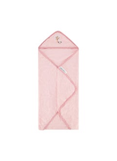 Cudlie Cudlie Charlotte and Star Premium Hooded Baby Bath Towel with Embroidery, Ultra-Soft Cotton Bath Towel with Hood for Toddlers, Bathrobe Blanket for Children  - Image 1