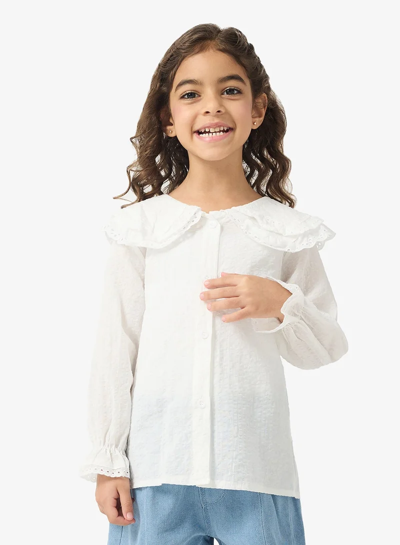 بنياتا قميص بأكمام طويلة