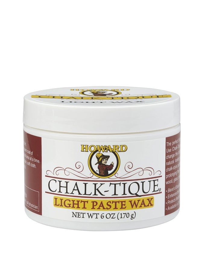 Howard Products Chalk-Tique Light Paste Wax - Soft Chalk Paint Finish for Furniture and Home Décor Projects, 6 Ounce (Pack of 1) - Image 1