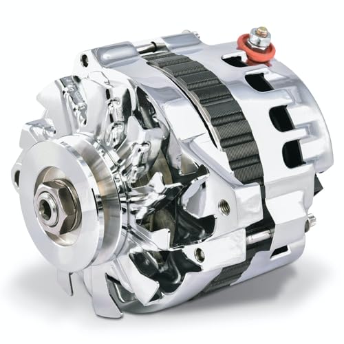 ProFormAlternator, CS130, 160 amp, 12V, 1-Wire, Single V-Belt Pulley, Straight Mount, Chrome, GM, Each - Image 4