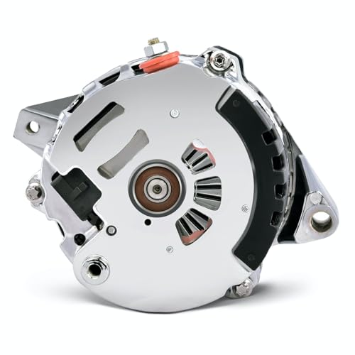 ProFormAlternator, CS130, 160 amp, 12V, 1-Wire, Single V-Belt Pulley, Straight Mount, Chrome, GM, Each - Image 2