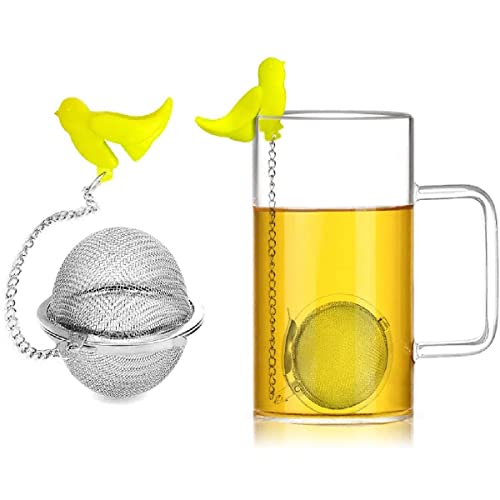 HENIJ 1 PCS Tea Infuser, Stainless Steel Tea Strainer Food Grade Mesh Tea Filter for Loose Tea Leaf, Herbs or Spice (Small) - Image 3