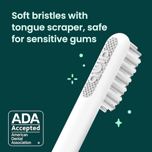 Quip Sonic Toothbrush for Adults - Timed Electric Toothbrush with Cover - Replaceable Brush Head, Soft Bristles, Plastic Handle, 3 Month Battery Life - Travel Toothbrush - Magenta - Image 3