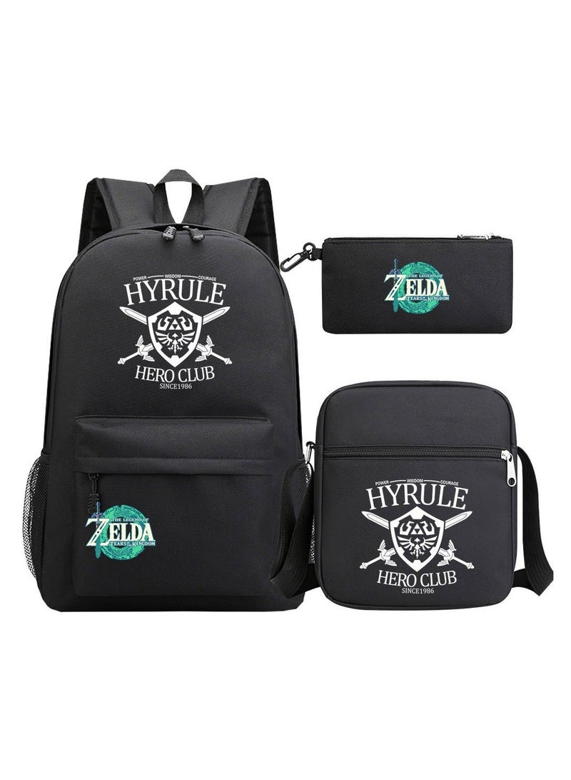 ZELDA Printed Youth Large Capacity Men's and Women's Shoulders