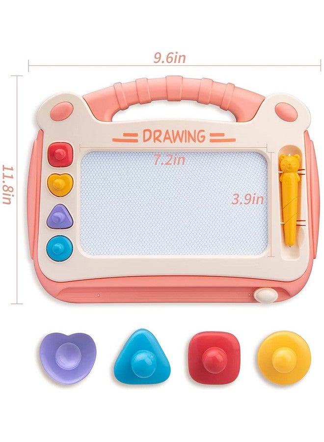 ويش كي لوحة رسم مغناطيسية قابلة للمسح 2 في 1 من البلاستيك من WISHKEY مقاس 30.2 × 23.5 سم للكتابة والرسم، ألعاب تعليمية ممتعة للأولاد والبنات (عبوة من قطعة واحدة باللون الوردي) - Image 5