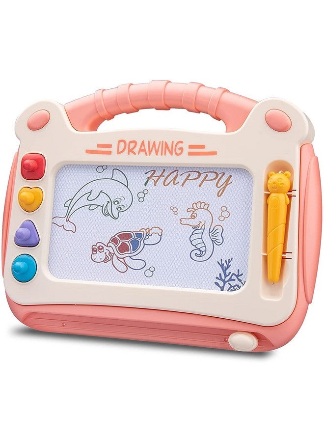 ويش كي لوحة رسم مغناطيسية قابلة للمسح 2 في 1 من البلاستيك من WISHKEY مقاس 30.2 × 23.5 سم للكتابة والرسم، ألعاب تعليمية ممتعة للأولاد والبنات (عبوة من قطعة واحدة باللون الوردي) - Image 1