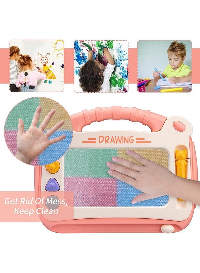 ويش كي لوحة رسم مغناطيسية قابلة للمسح 2 في 1 من البلاستيك من WISHKEY مقاس 30.2 × 23.5 سم للكتابة والرسم، ألعاب تعليمية ممتعة للأولاد والبنات (عبوة من قطعة واحدة باللون الوردي) - Image 4