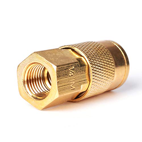 FYPower 30 Pieces 1/4" NPT Air Coupler and Plug Kit, Quick Connect Air Fittings, Industrial Solid Brass Quick Connect, Connector Set - Image 5