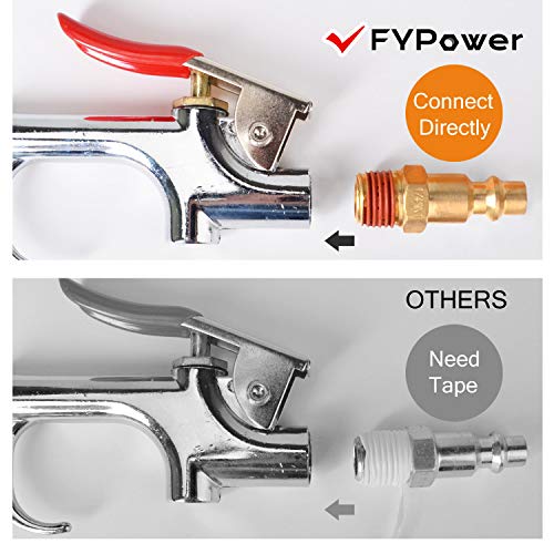 FYPower 30 Pieces 1/4" NPT Air Coupler and Plug Kit, Quick Connect Air Fittings, Industrial Solid Brass Quick Connect, Connector Set - Image 3