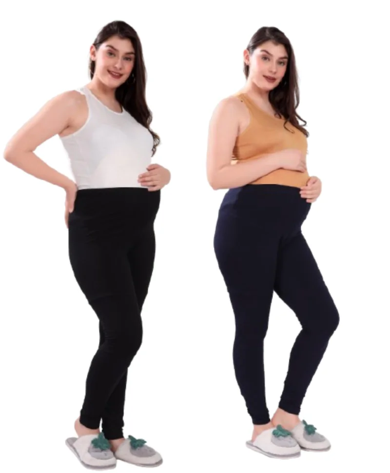 تامي High Waist Maternity Leggings for Women - Pack of 2