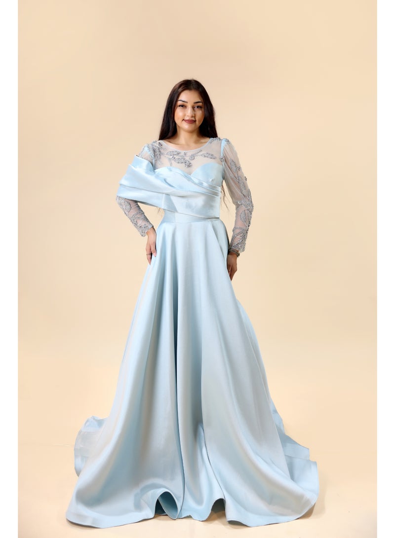 FAIZ COUTURE Elegant Gown with Intricate Beadwork and Flattering Silhouettes for Your Special Occasion - Image 1