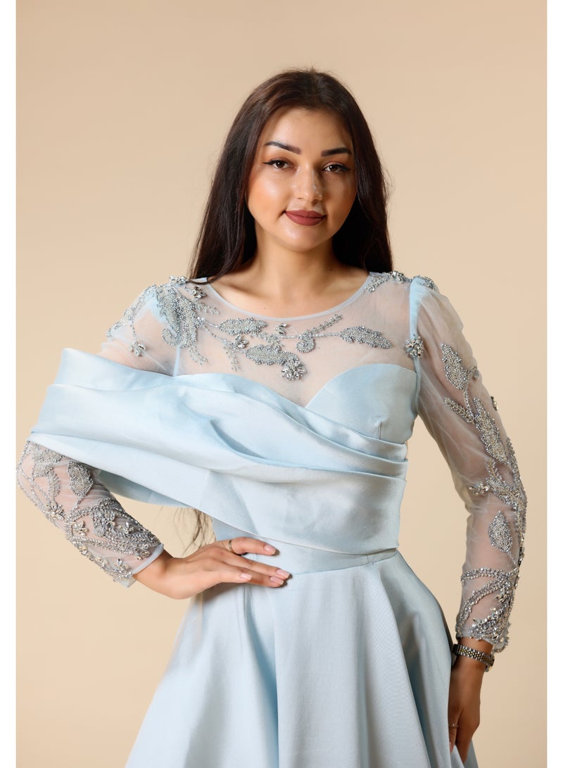 FAIZ COUTURE Elegant Gown with Intricate Beadwork and Flattering Silhouettes for Your Special Occasion - Image 4