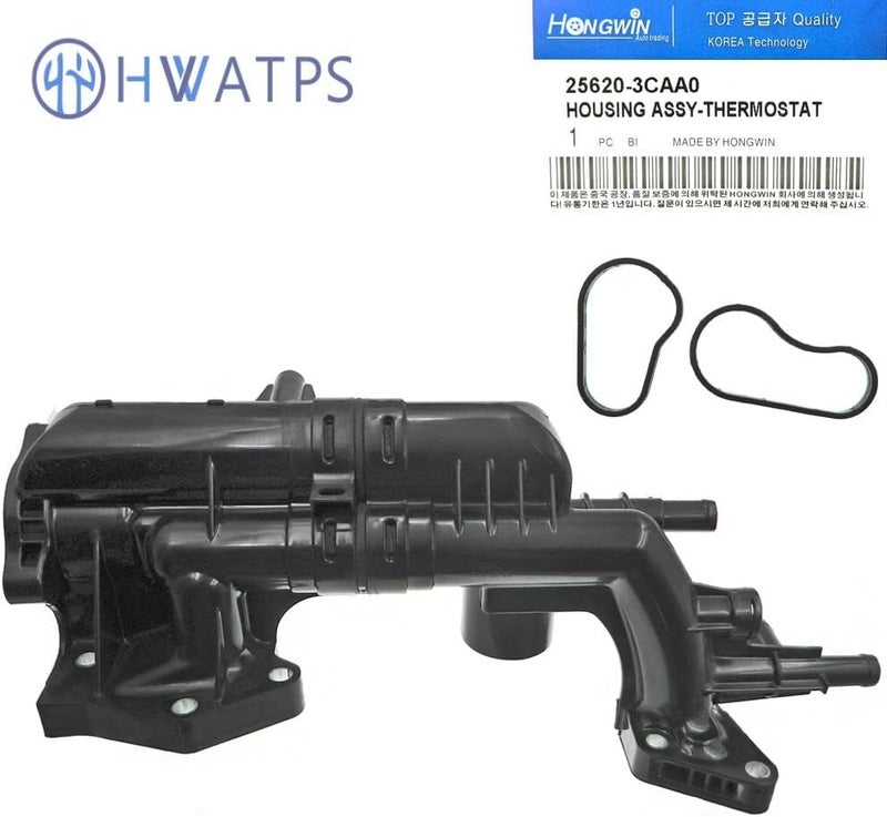 HWATPS 25620-3CAA0 Thermostat Housing for Hyundai and Kia Vehicles - Image 2