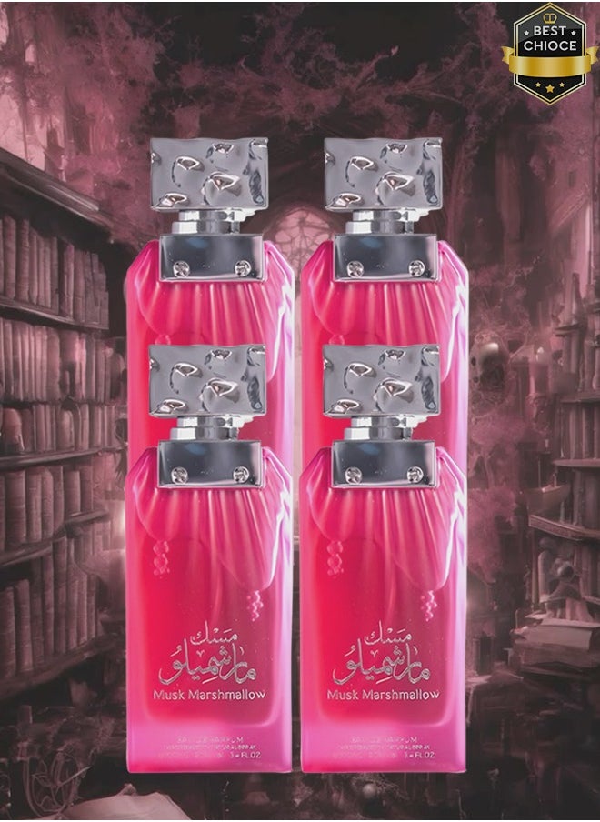 الماس للعطور - 4 قطع عطر مسك مارشميلو للنساء 100 مل - Image 1