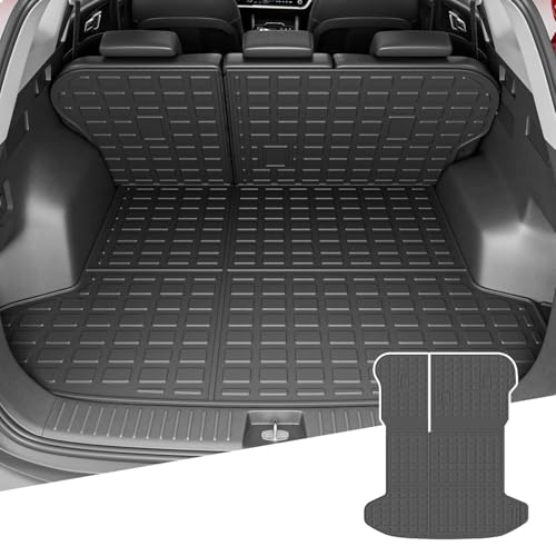 powoq Cargo Mat Compatible with 2023-2025 Kia Sportage Trunk Liner with Backrest Mat TPE Replacement for 2023-2025 Kia Sportage Accessories (Trunk Mat with Backrest Mat) - Image 1