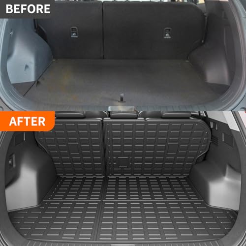 powoq Cargo Mat Compatible with 2023-2025 Kia Sportage Trunk Liner with Backrest Mat TPE Replacement for 2023-2025 Kia Sportage Accessories (Trunk Mat with Backrest Mat) - Image 3
