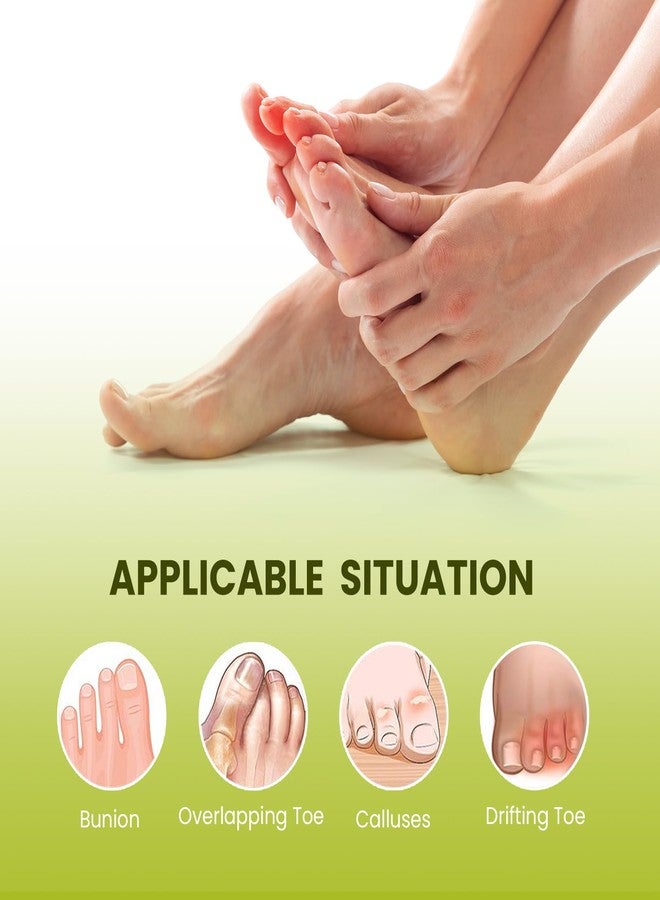 Bukihome Toe Separators Bunion Corrector - 8 Pack Big Toe Spacers with 2 Loops, Suitable for Bunion and Overlapping Toes, Reduce Foot Pain(White) - Image 4