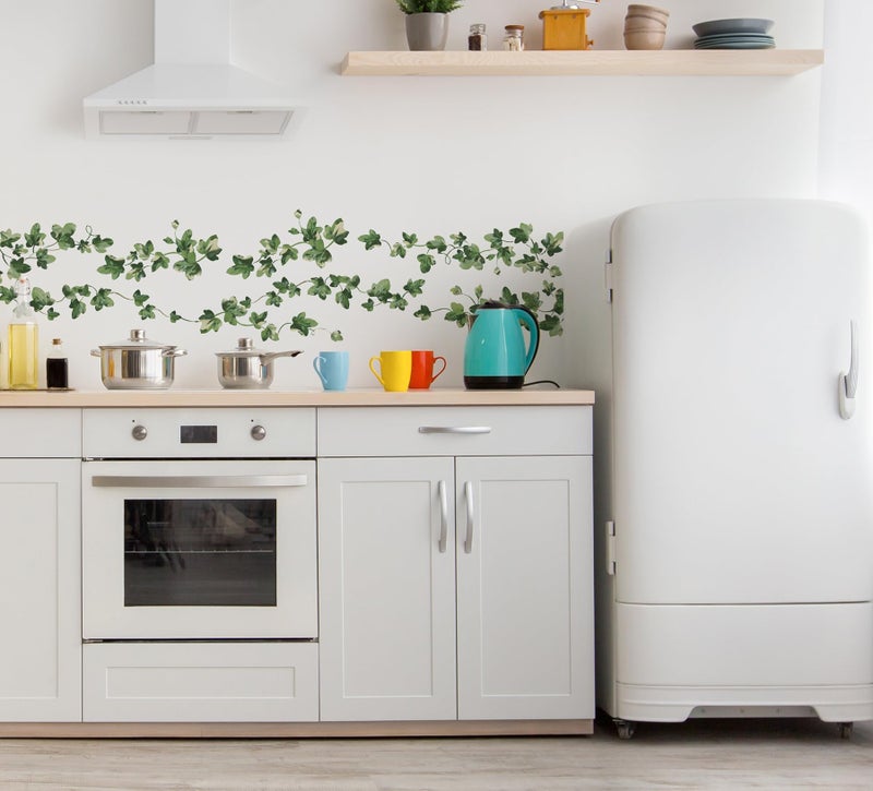 RoomMates RMK2409SCS Painterly Green Ivy Vine Peel and Stick Wall Decals - Image 2