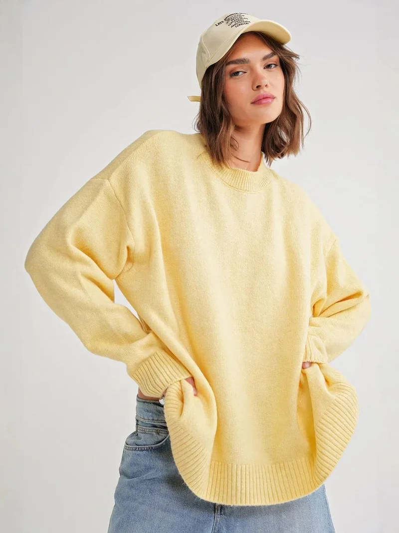 ميكسراي Mixray Oversized Knitwear Sweater